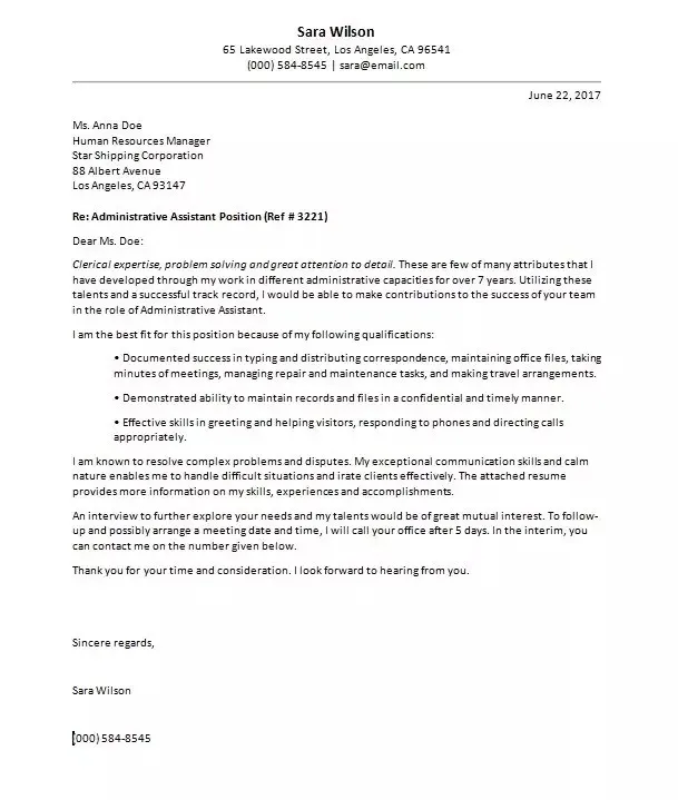 42826 tailoring cover letter