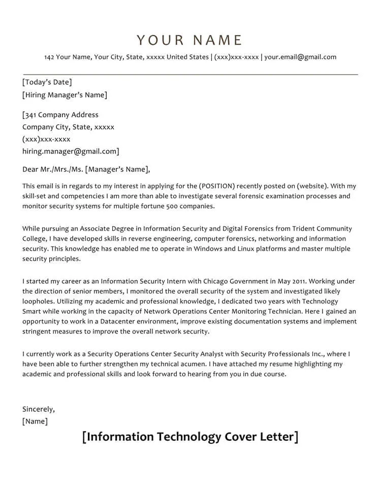42827 cover letter formatting
