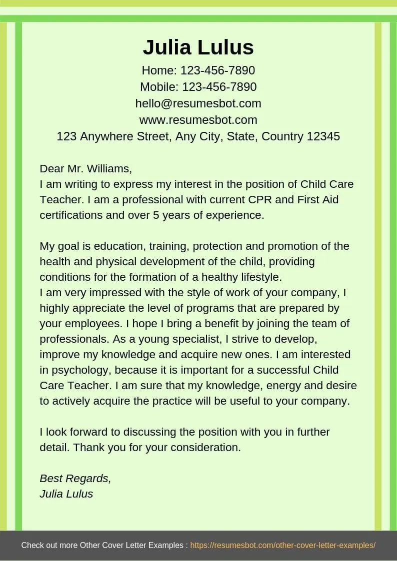 42833 childcare achievements