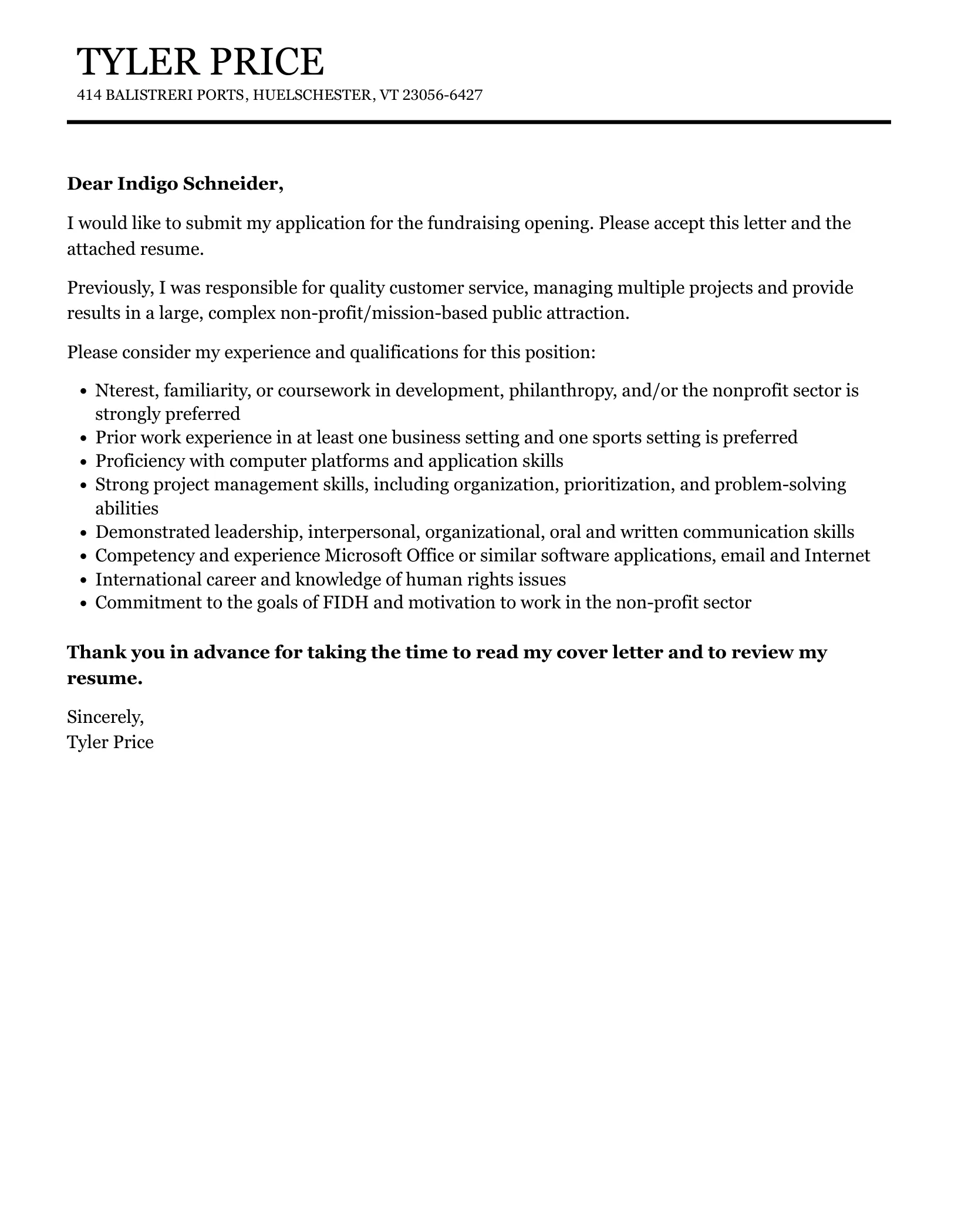42834 cover letter structure