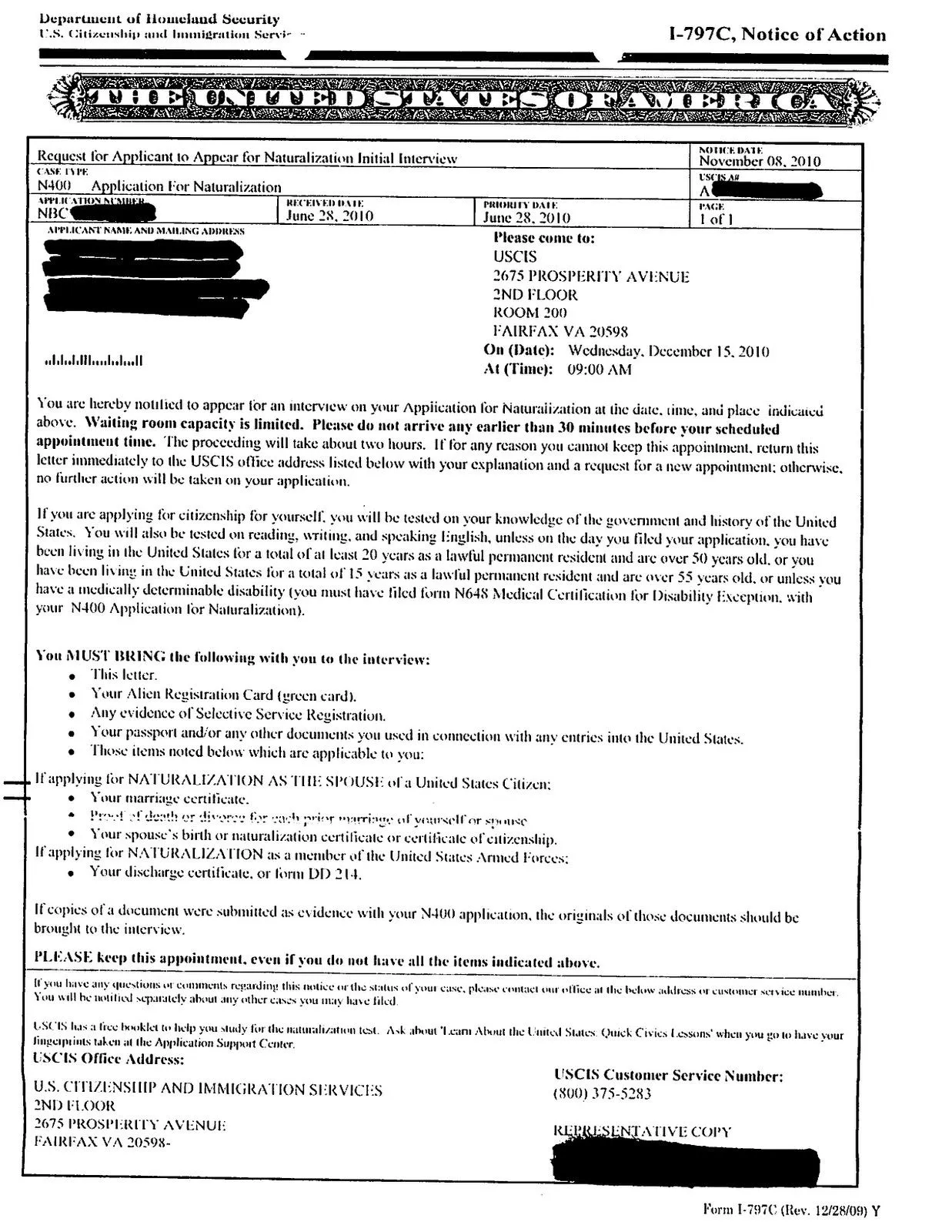 42839 n400 cover letter checklist