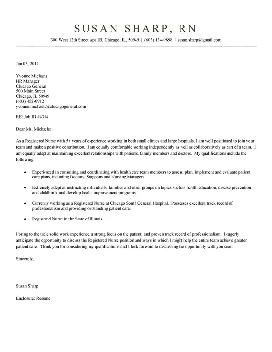 42842 cover letter structure