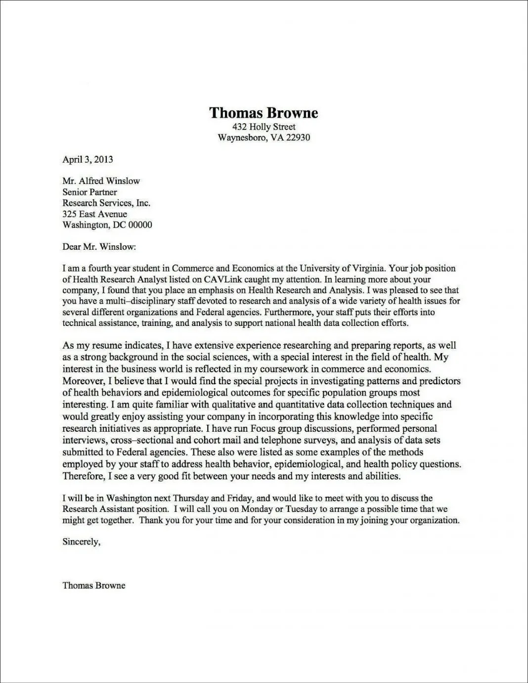 42844 cover letter components