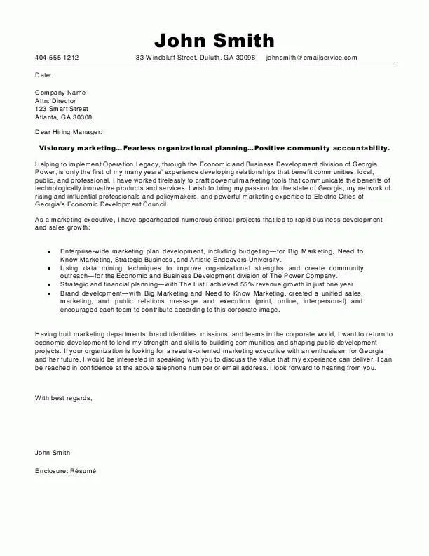 42849 skills experience cover letter
