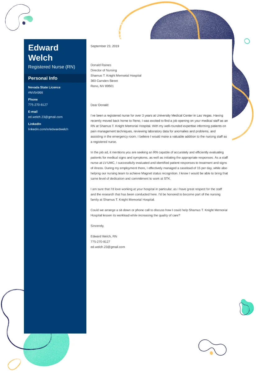 42864 cover letter format