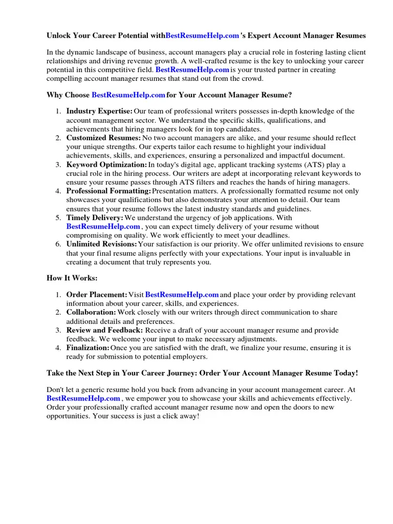 42865 account manager cover letter