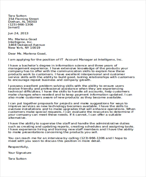 42865 cover letter importance
