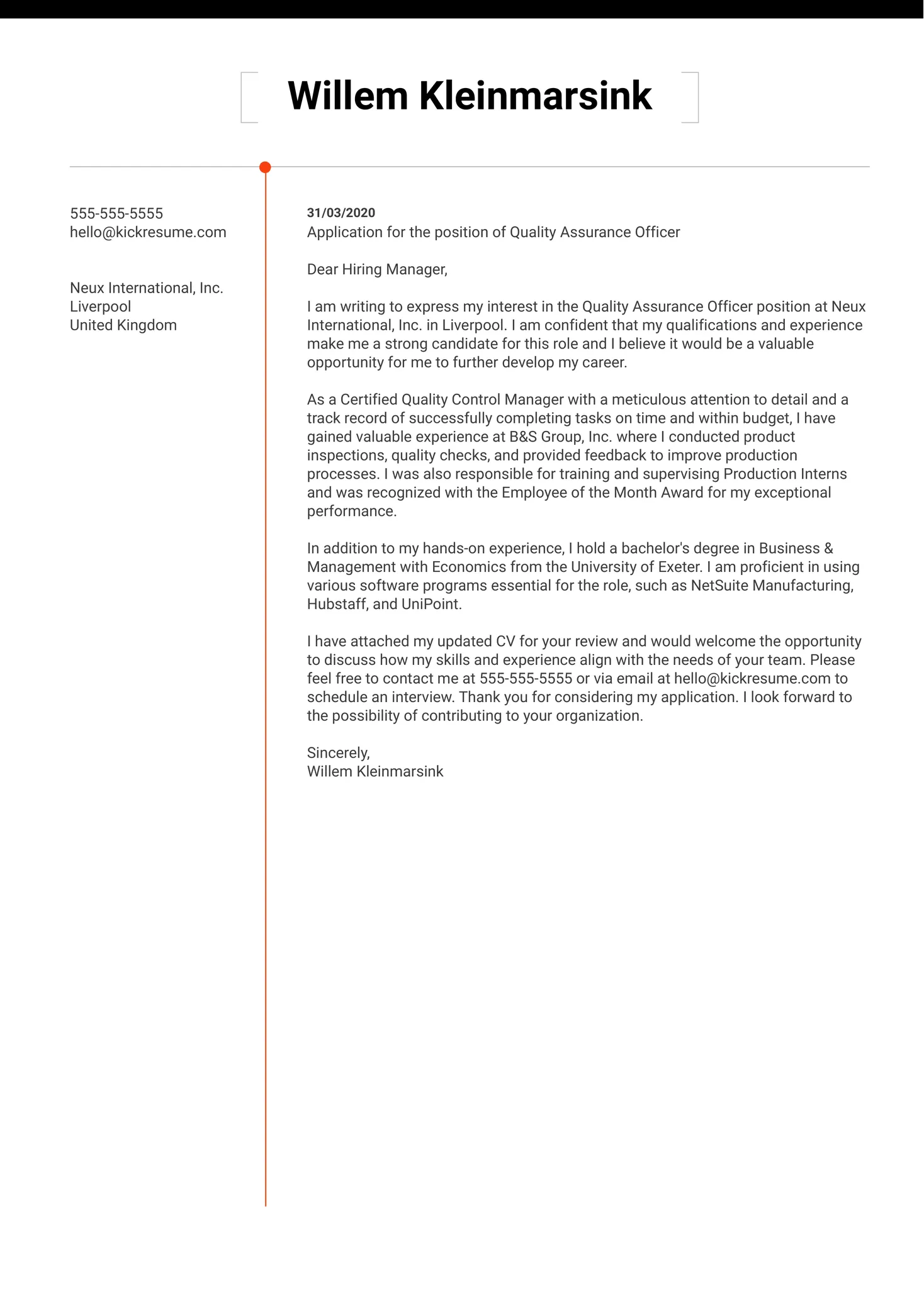 42866 cover letter structure