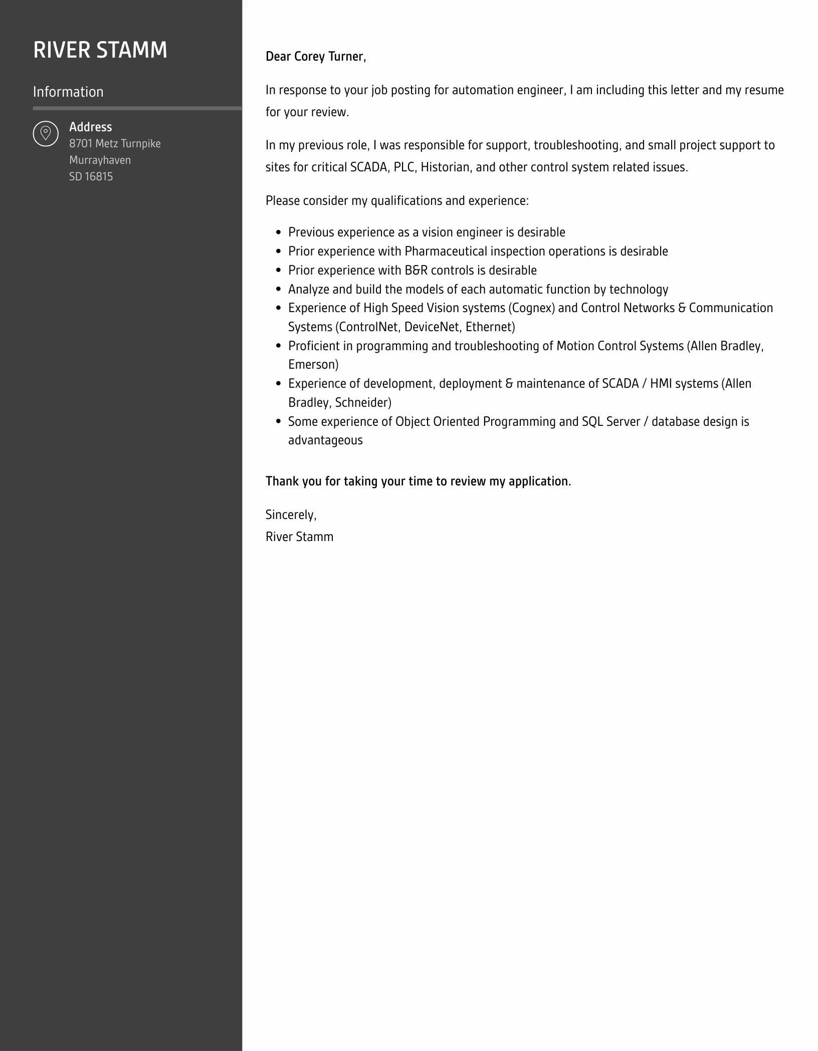 42870 automation engineer skills data analysis