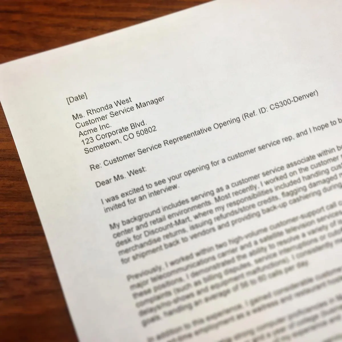 42890 cover letter vs resume