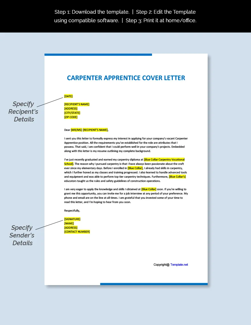 42893 tailored cover letter