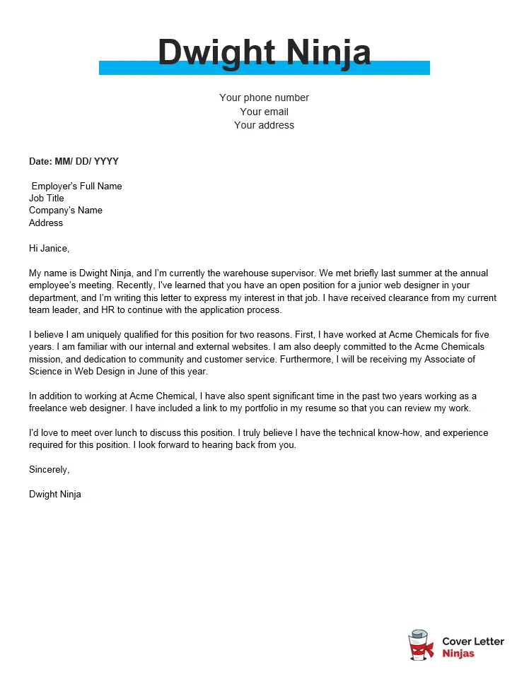 42900 cover letter achievements