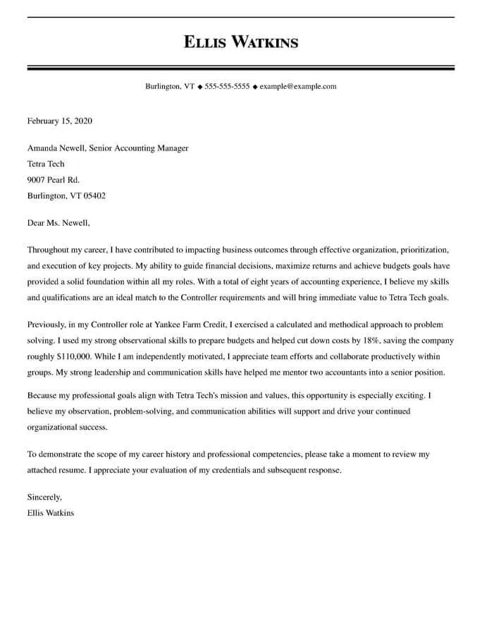 42905 cover letter finance controller 5