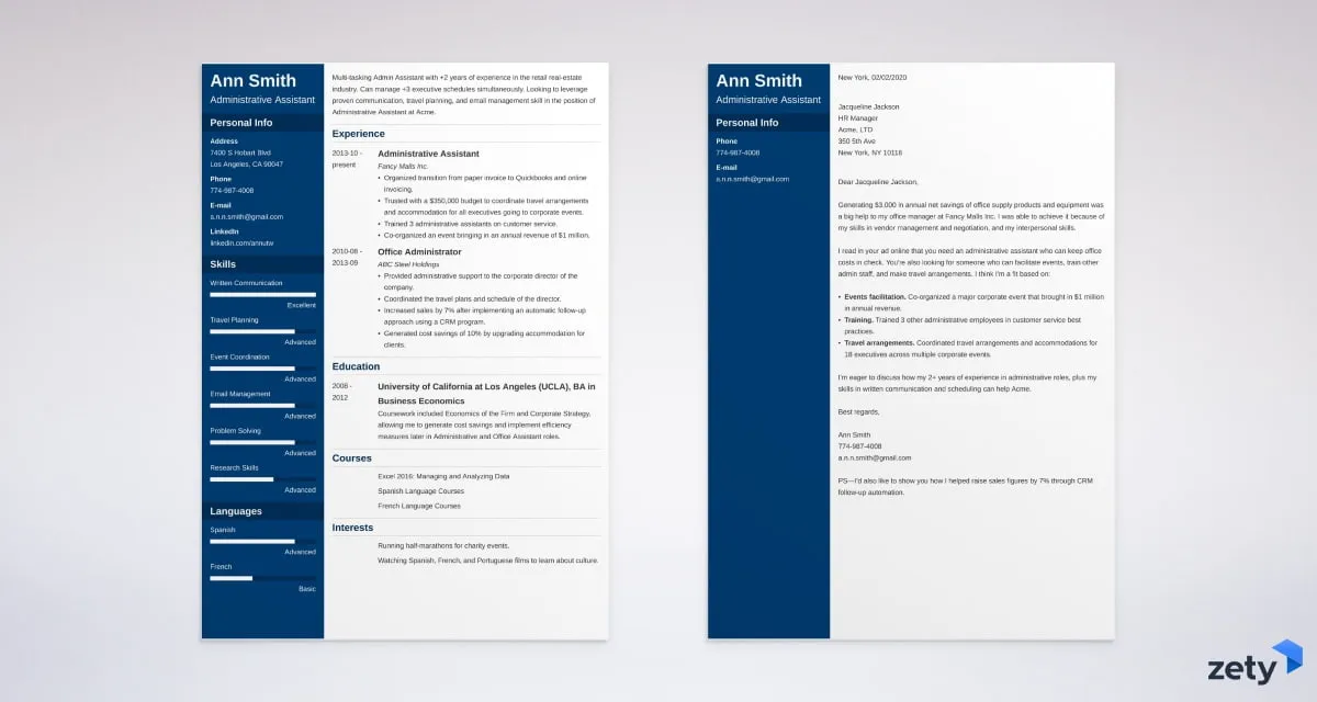 42908 cover letter header margins