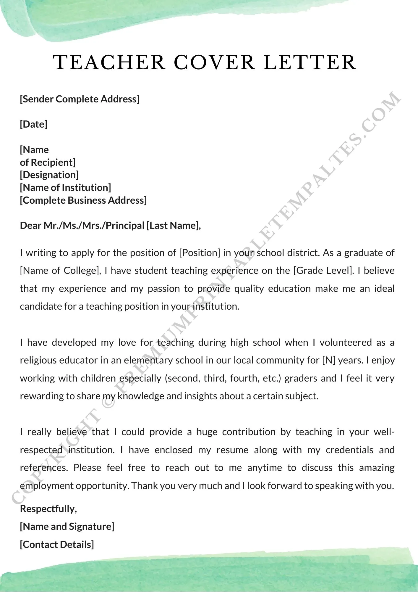 42912 teacher template traditional