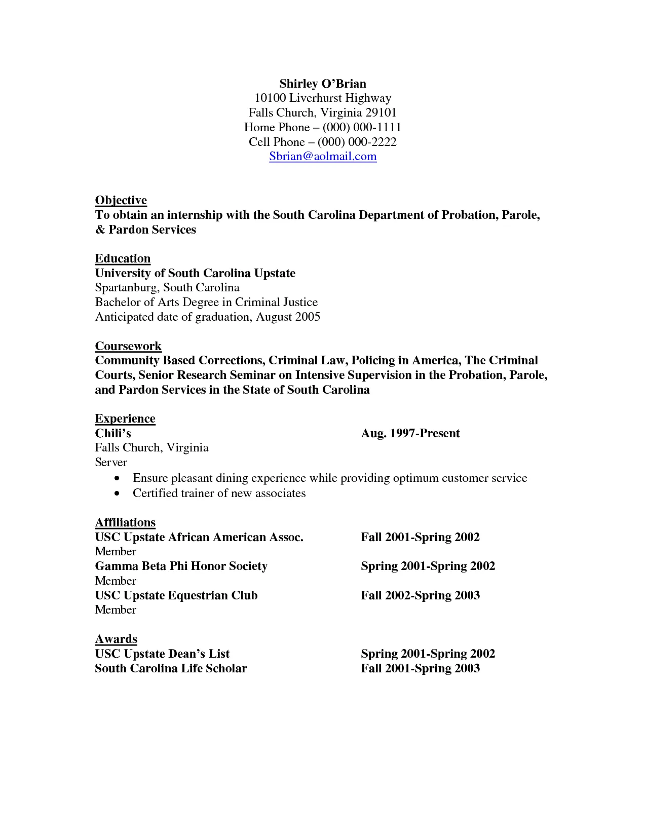 42925 criminal justice job description