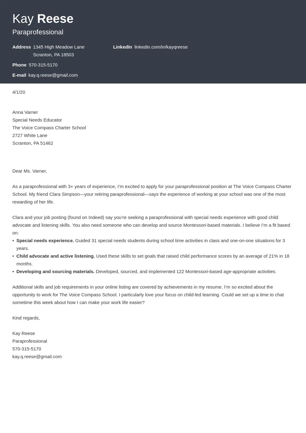 42941 cover letter paraeducator 3