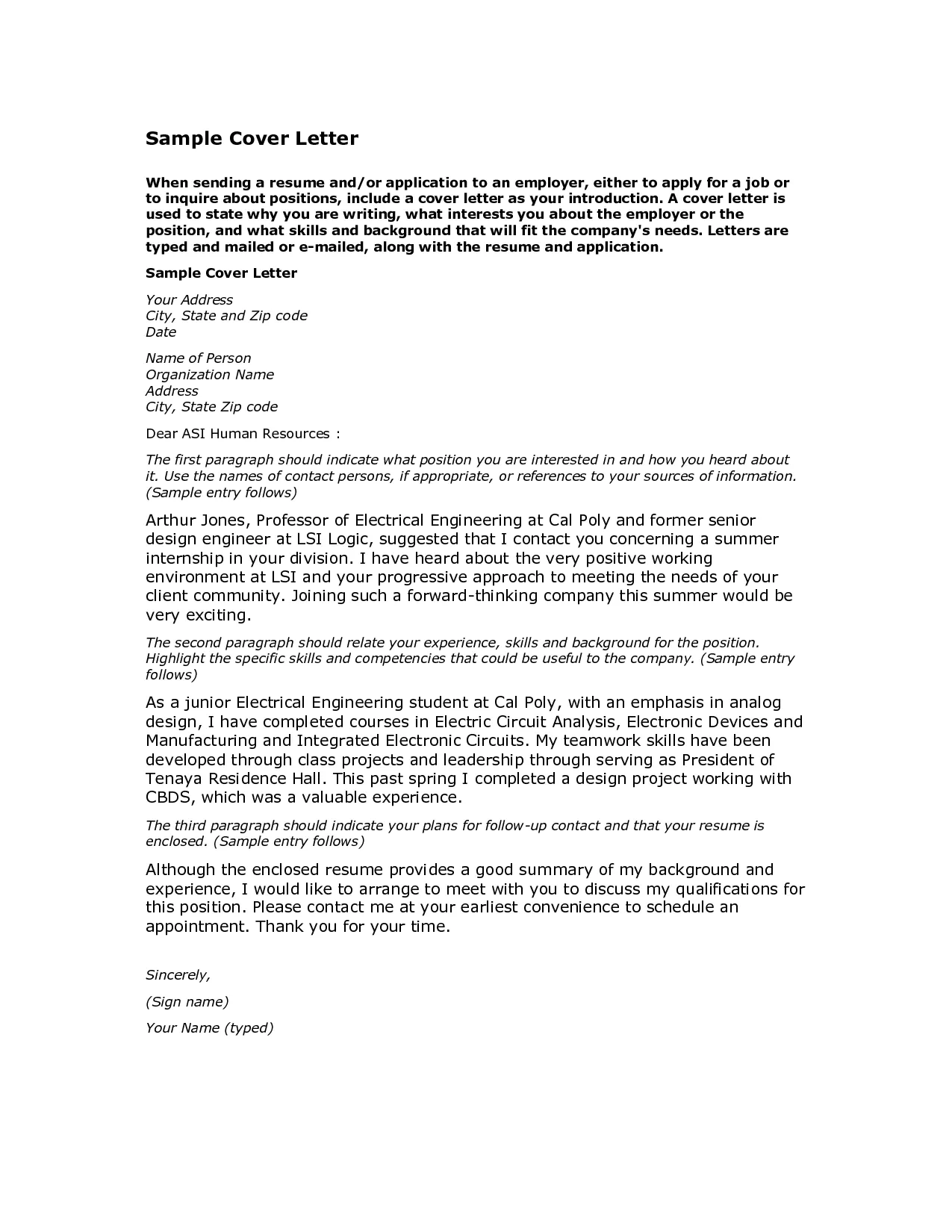 42946 cover letter format