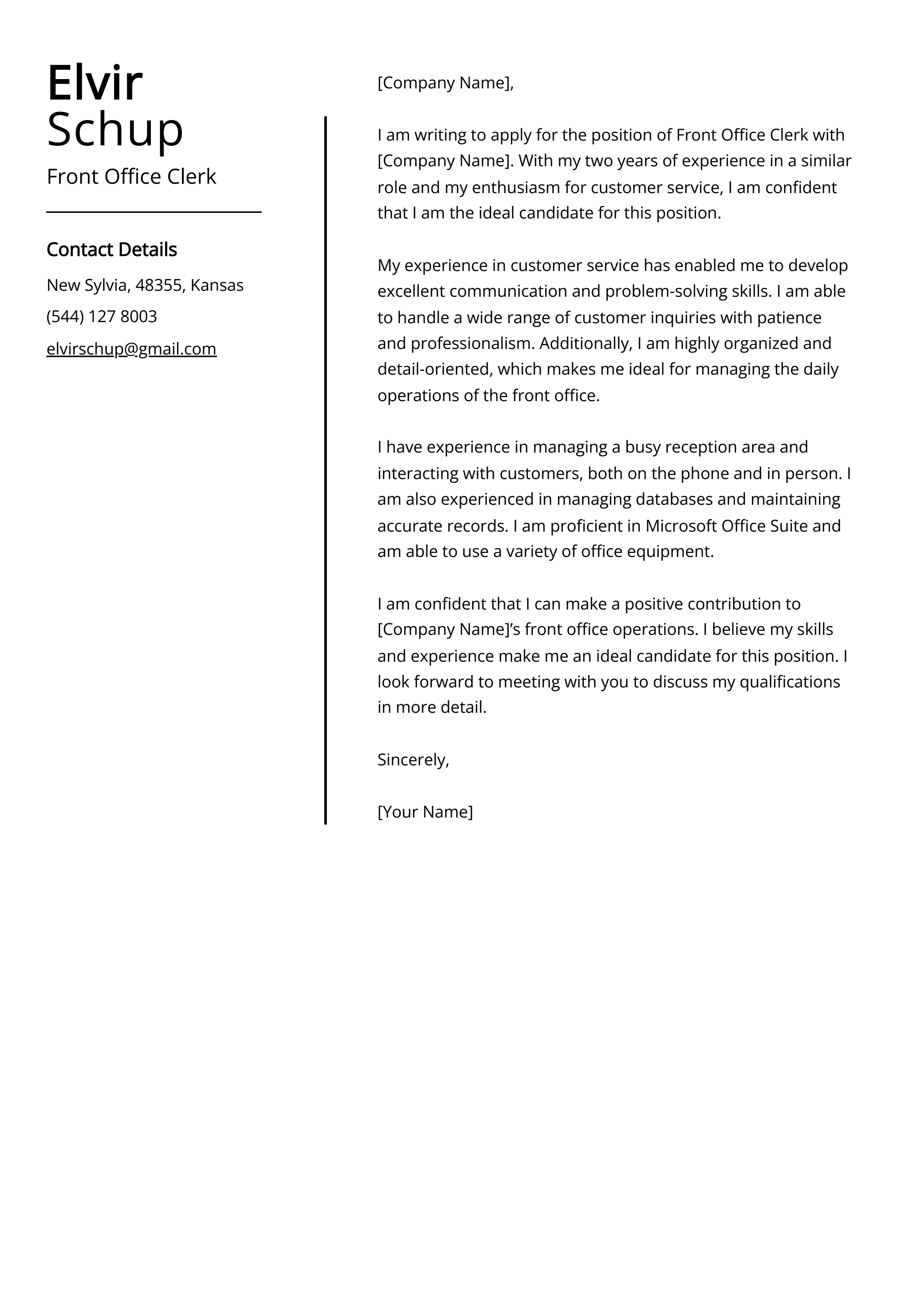 42948 cover letter formatting