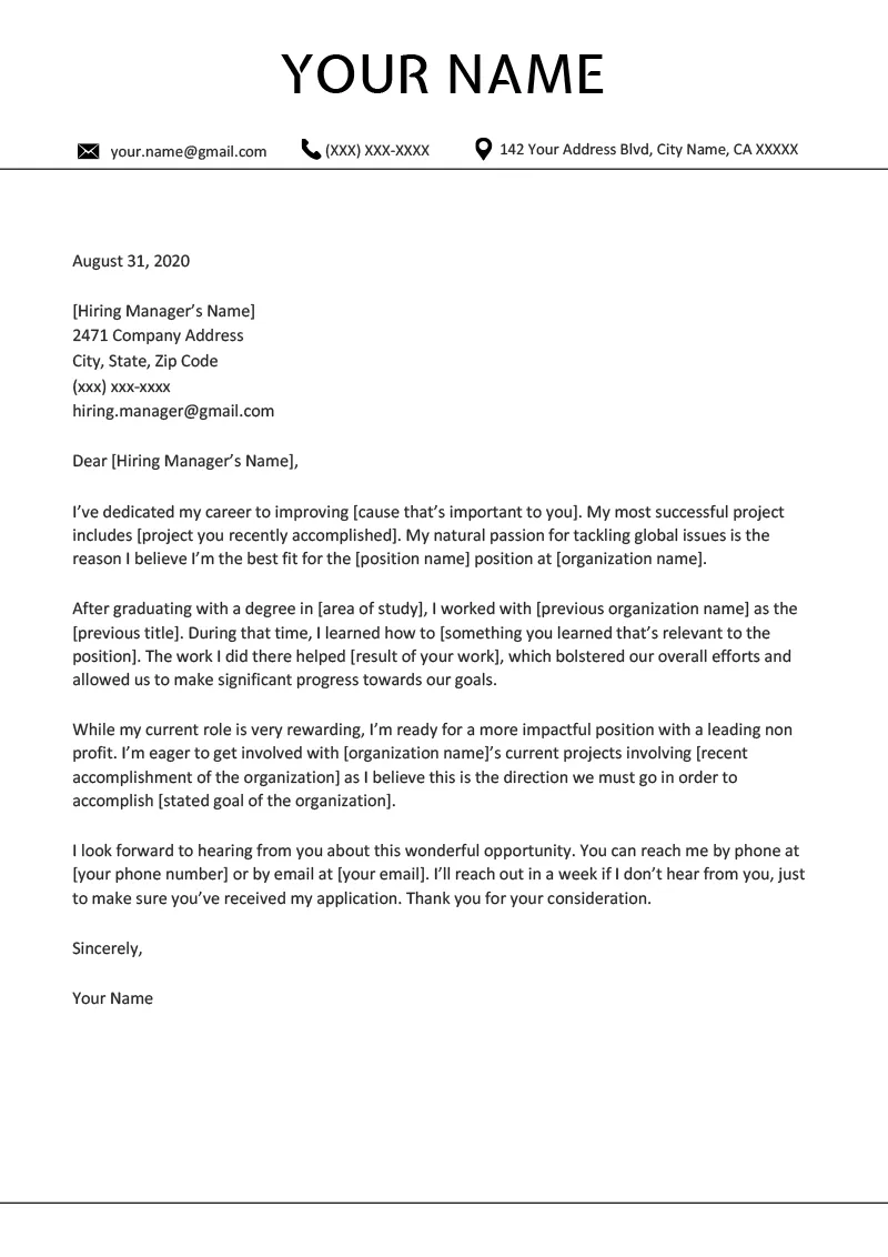 42949 cover letter formatting