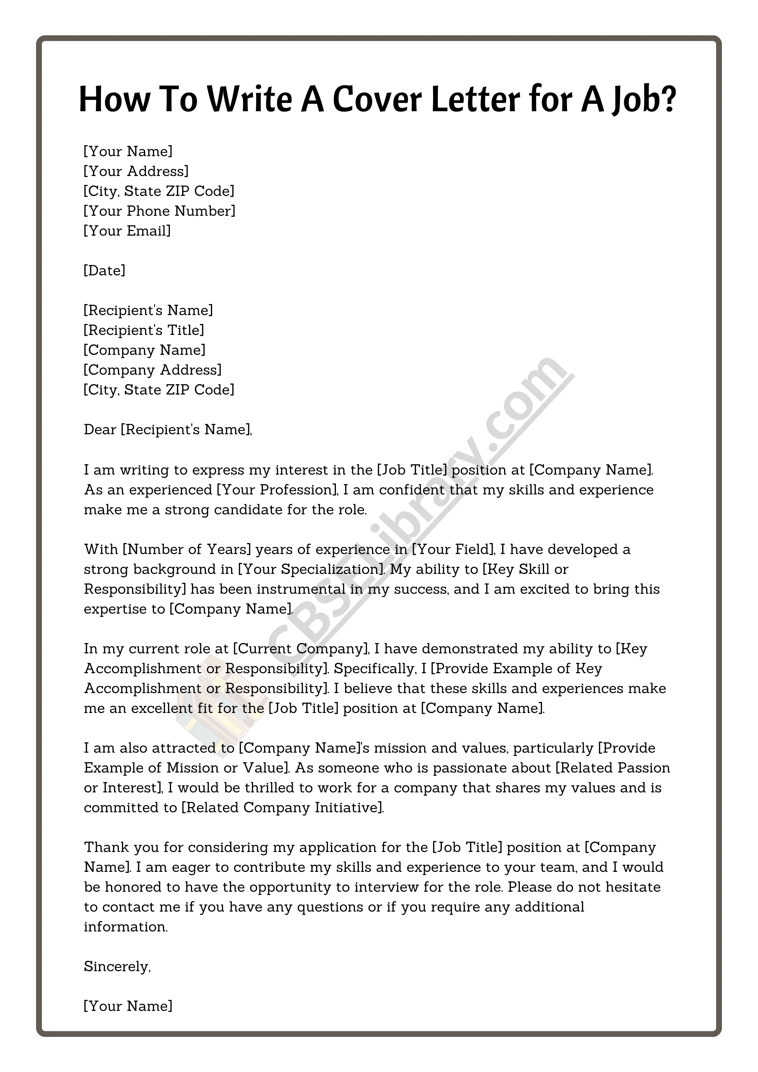 42953 cover letter formatting