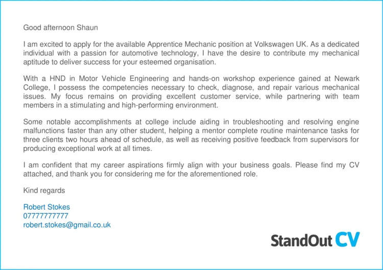 42960 apprenticeship cover letter writing