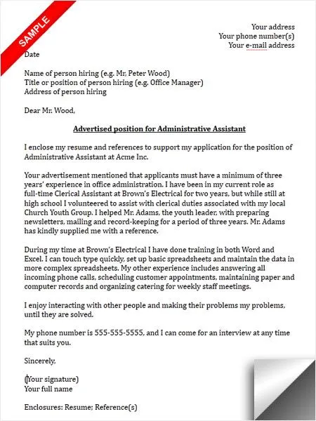 42973 cover letter writing