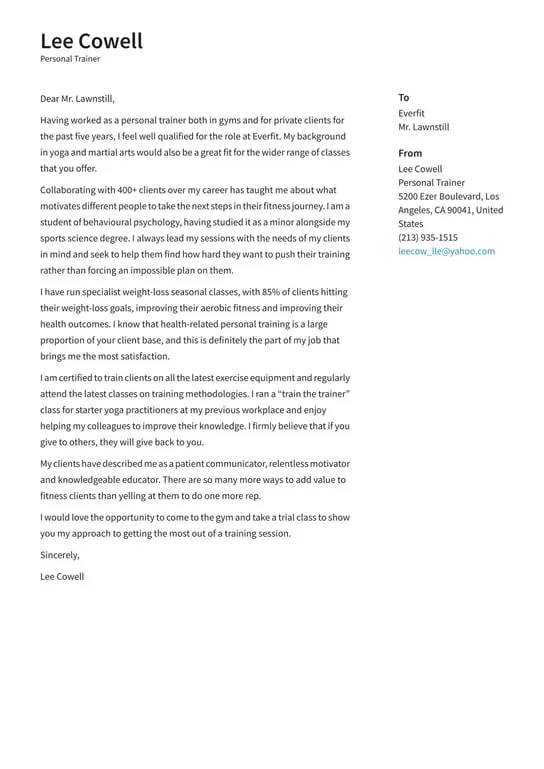 42981 cover letter formatting