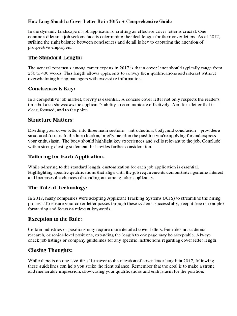 42983 cover letter length