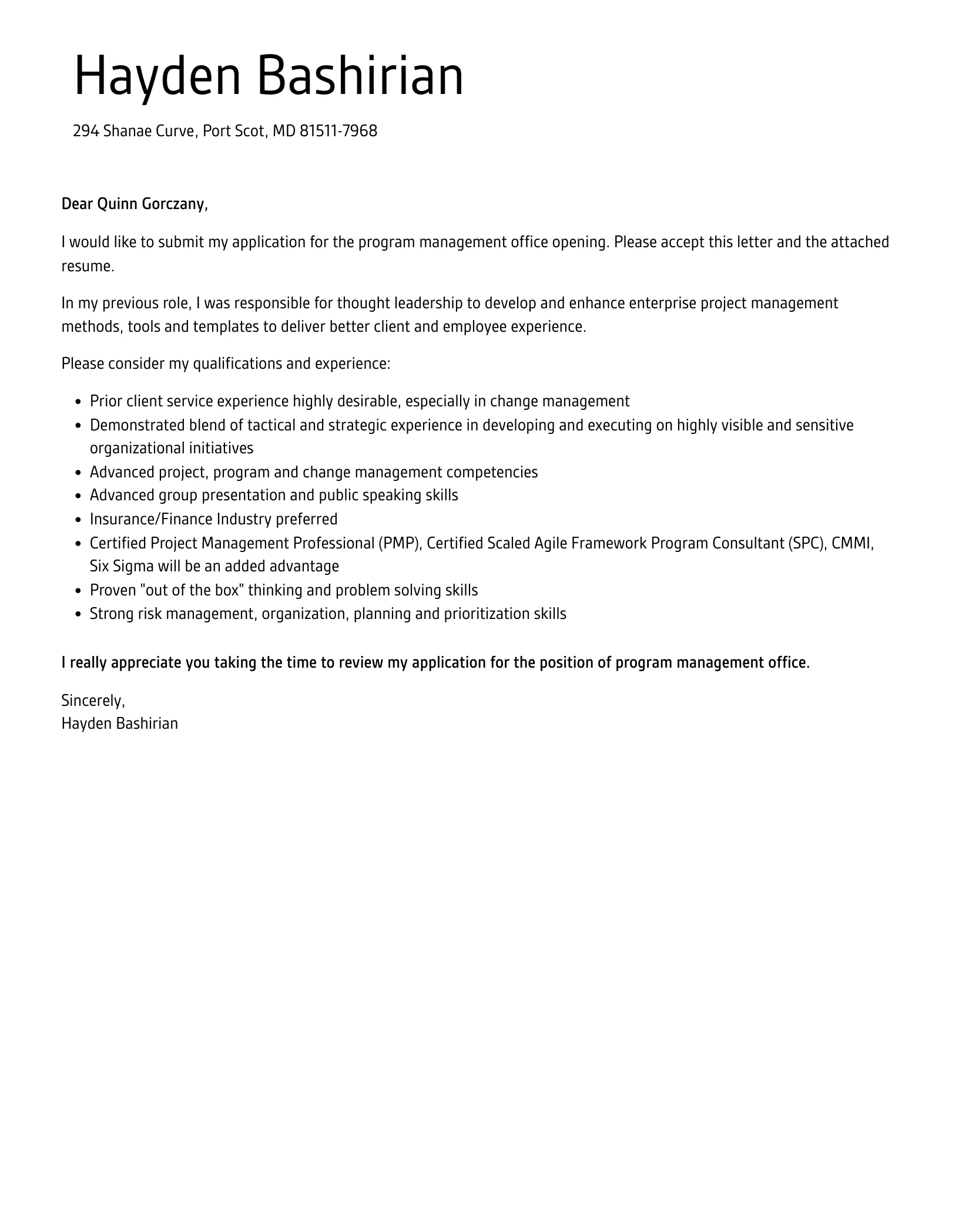 42991 program management cover letter 6