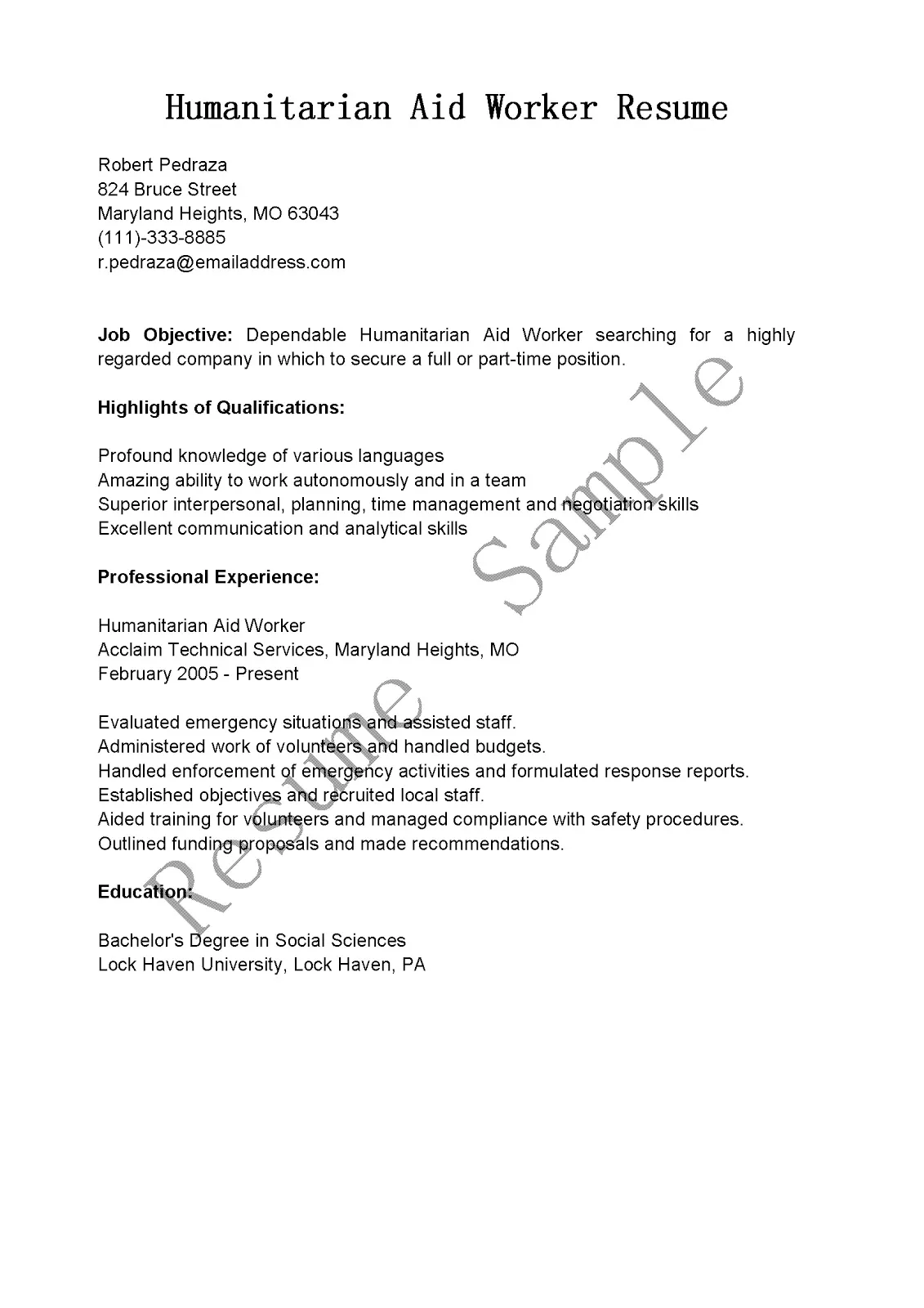 42992 skills and experience