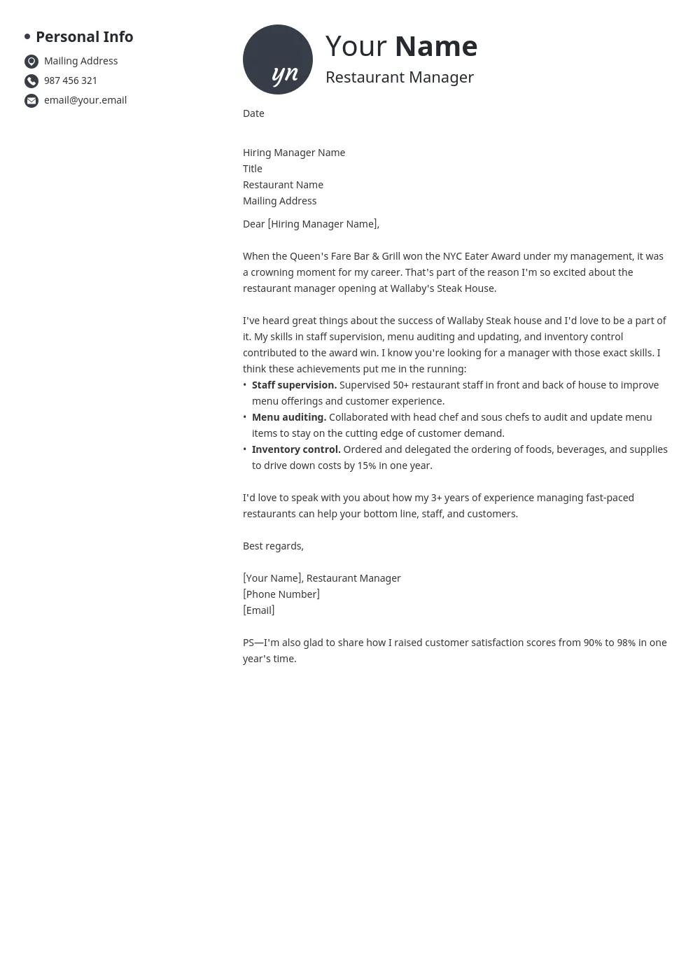 42993 restaurant host previous experience