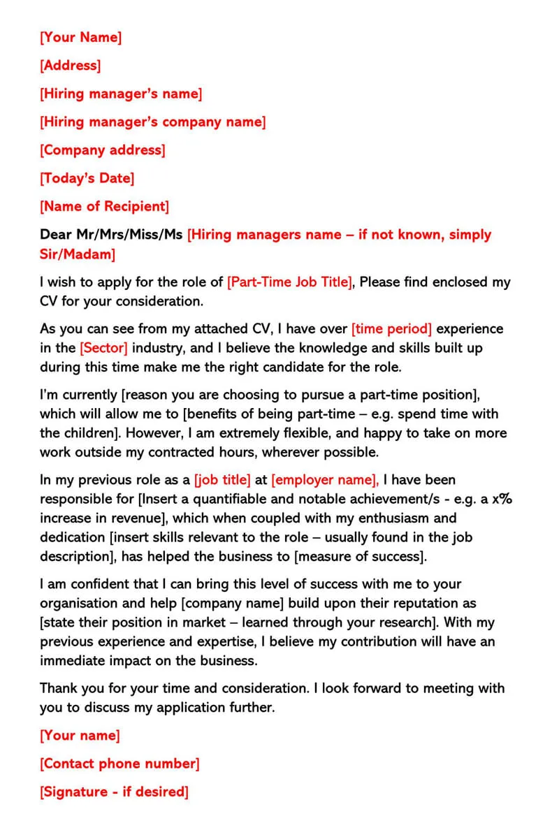 43002 cover letter format