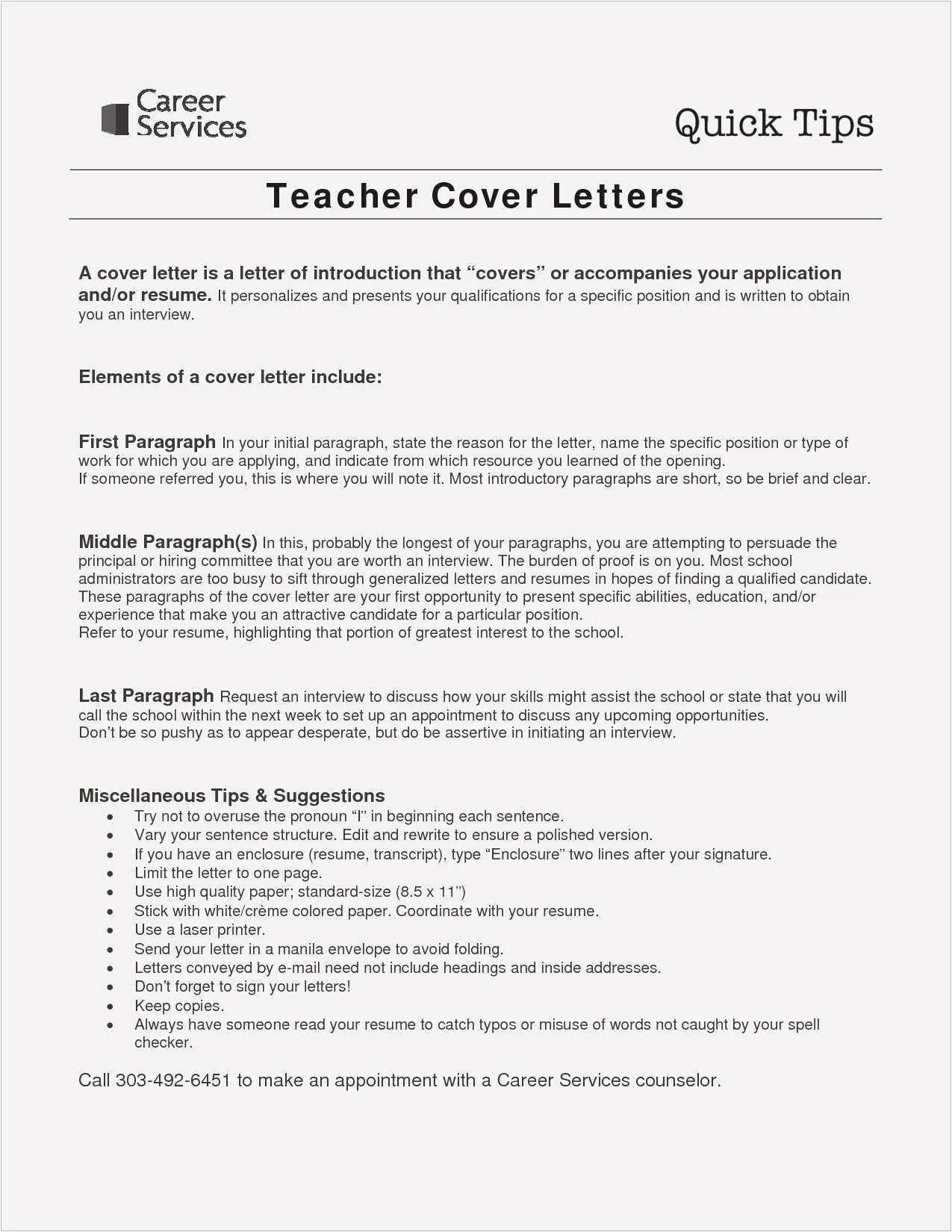 43003 cover letter formatting