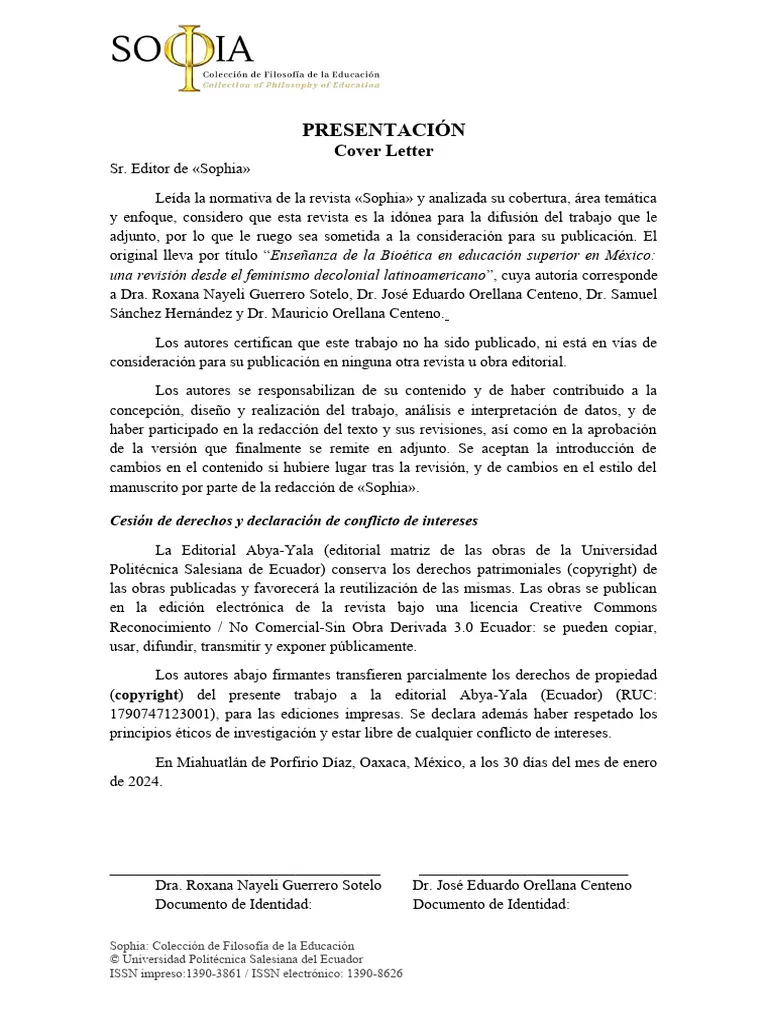43005 cover letter espanol research