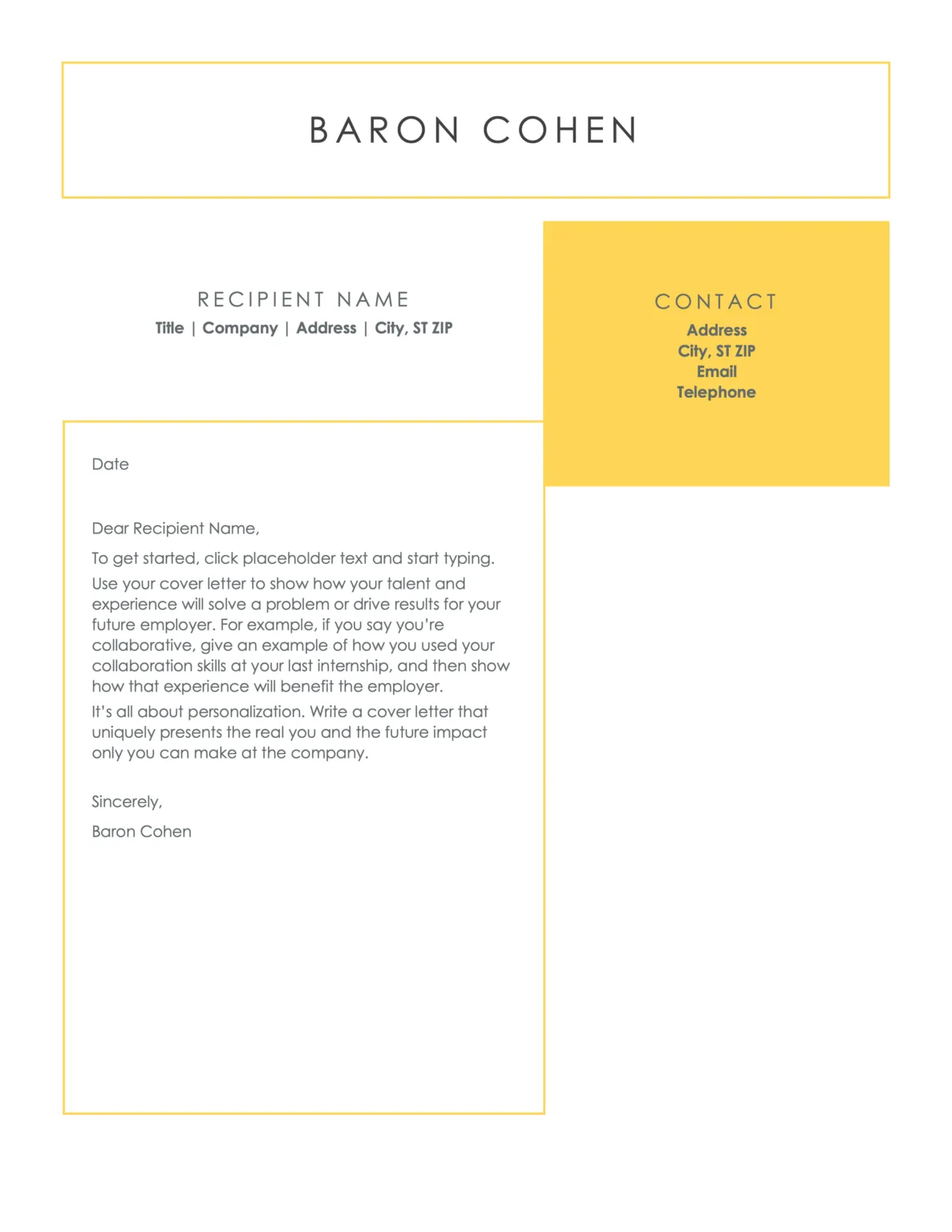 43009 cover letter format job skills