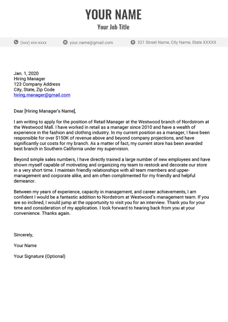 43013 cover letter examples