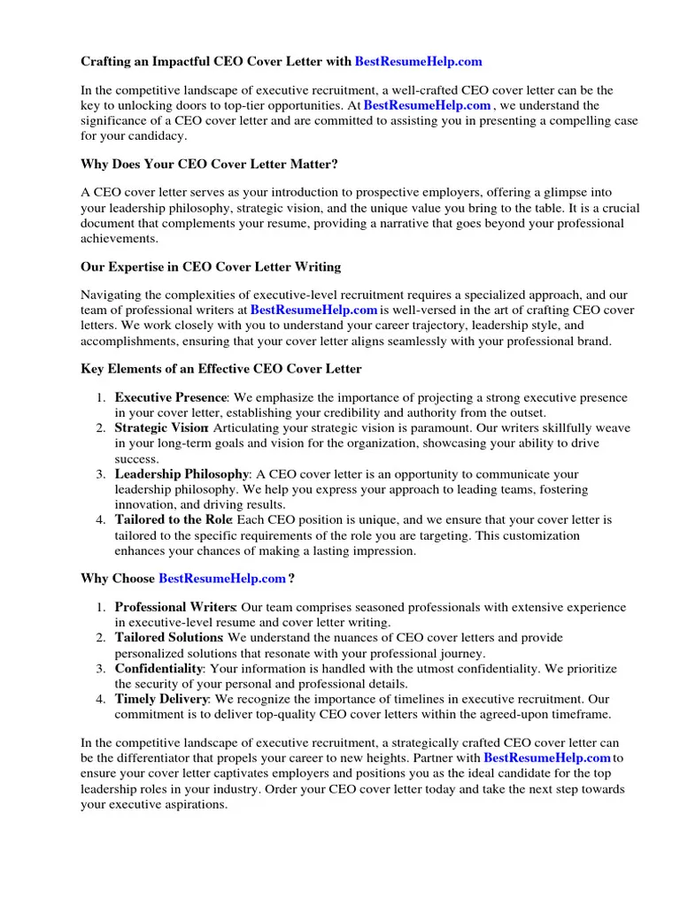43019 ceo cover letter guide