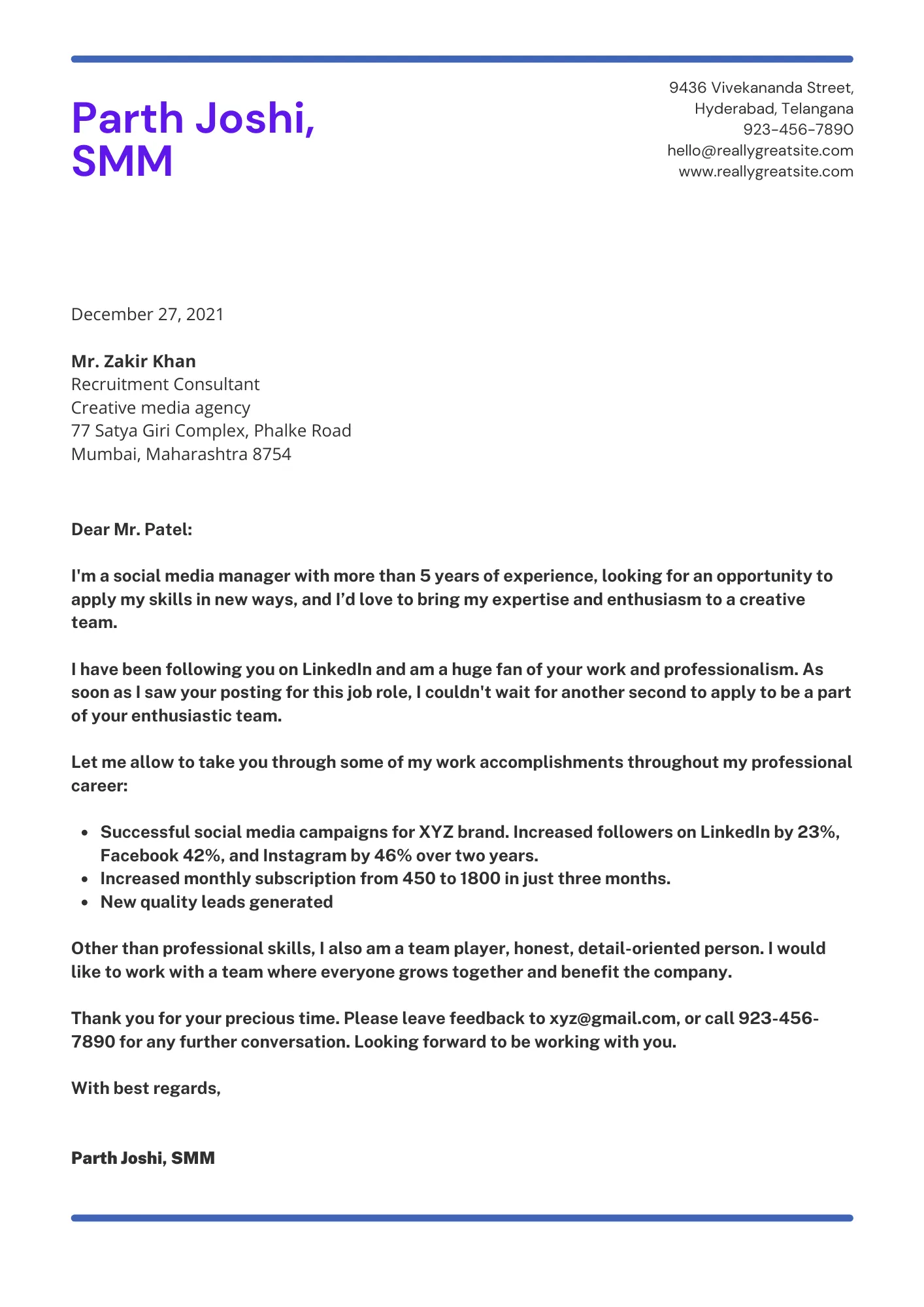 43024 cover letter components