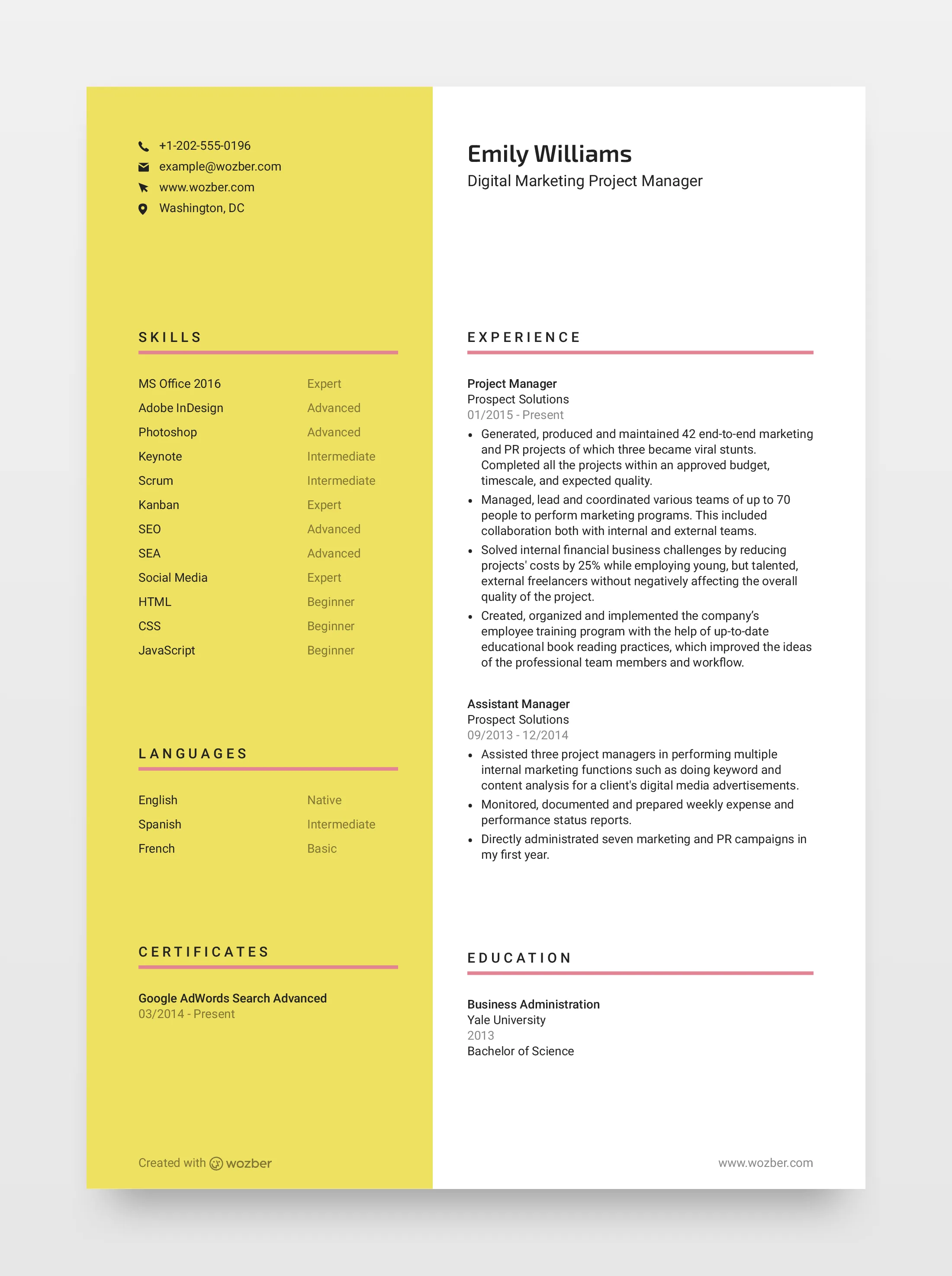 43025 resume templates