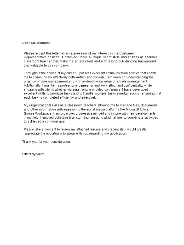 43029 contact information cover letter