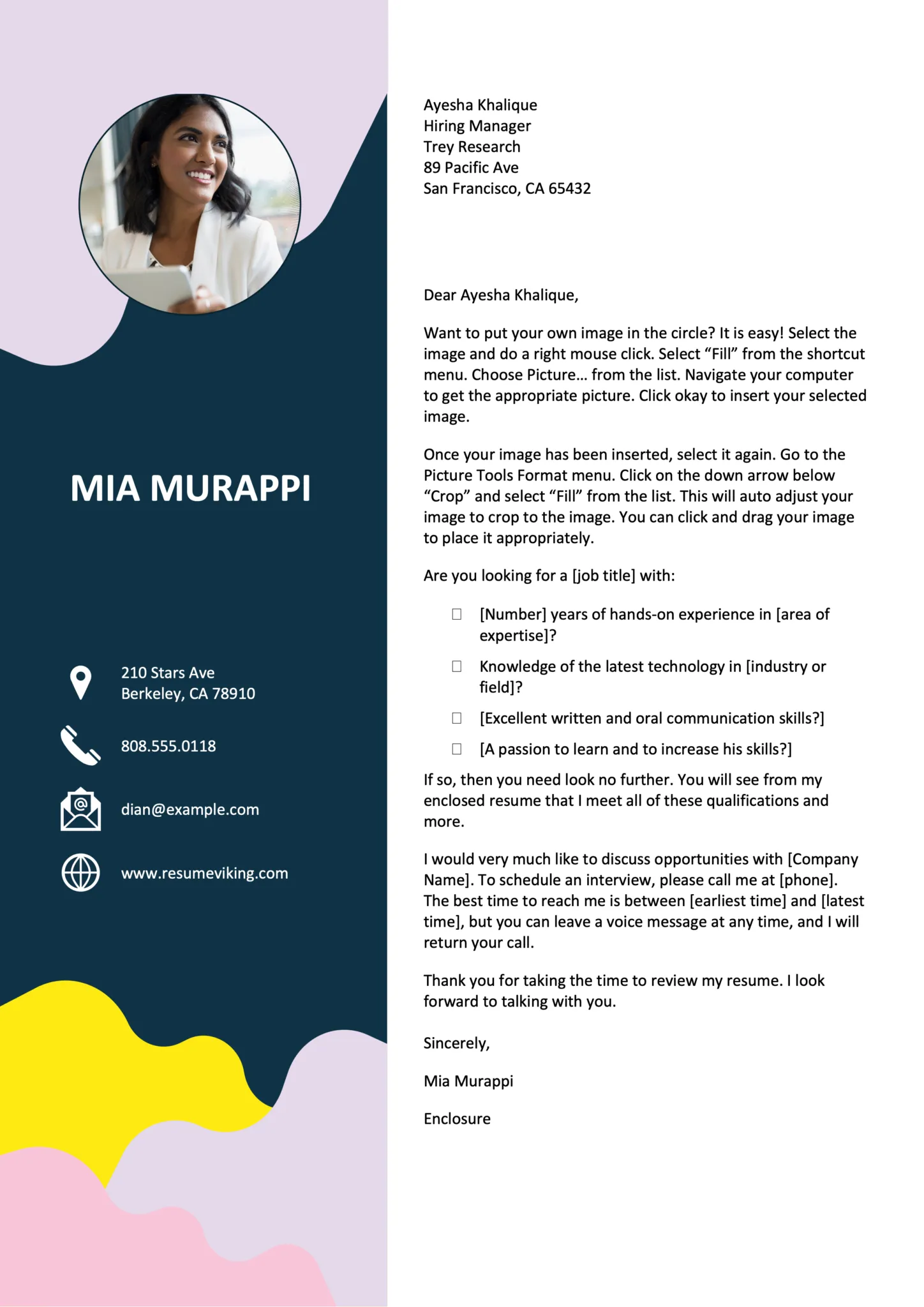 43030 cover letter closing example