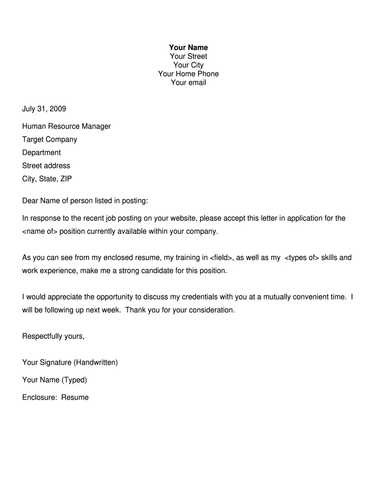 43030 cover letter template industry