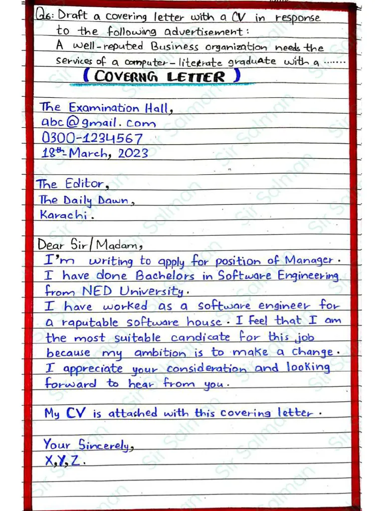 43032 cover letter components