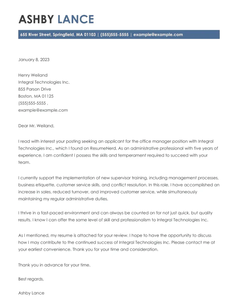 43035 action verbs cover letter