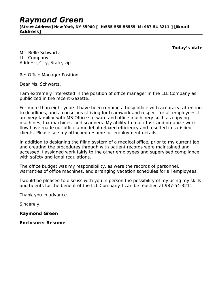 43035 office manager responsibilities