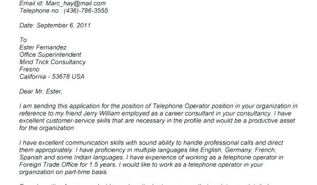 43039 cover letter success