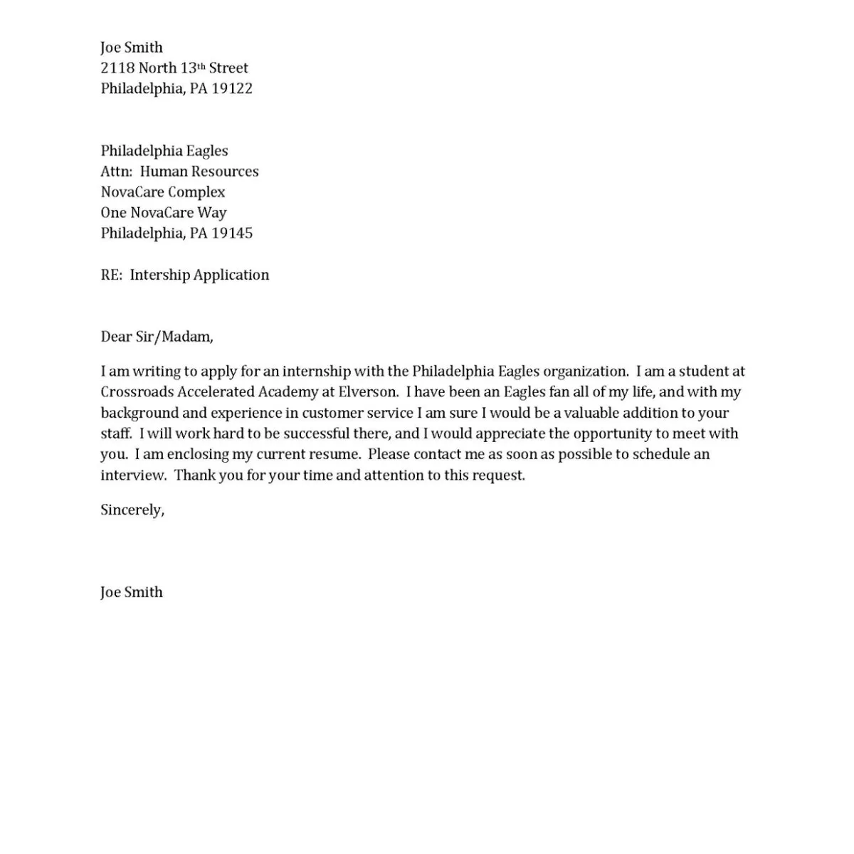 43039 personalized cover letter