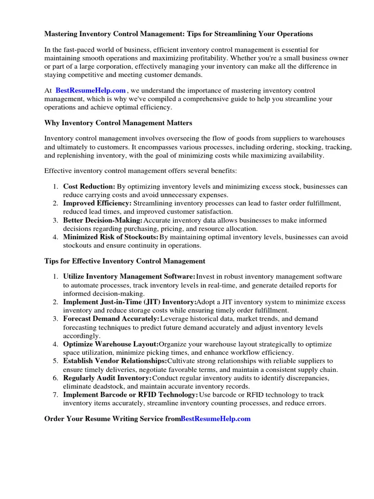 43042 inventory control system