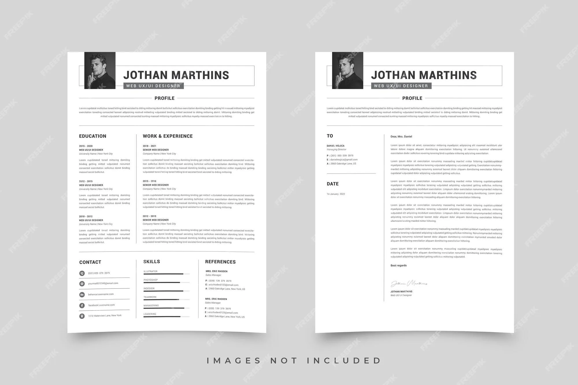 43043 formatting cover letter